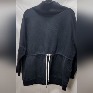 Varley L133905 Womens Black Barton Funnel Neck Sweatshirt Size M